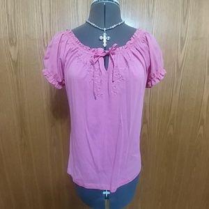 🌸NWOT🌸 Pink Cotton shirt, size Small